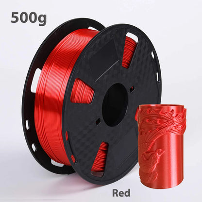 Silk PLA Filament – 1.75mm Shiny Metallic Finish 3D Printer Filament