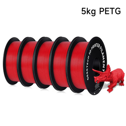 Geeetech PETG Filament 1.75mm – 5kg Vacuum Packed Colorful Spool for FDM 3D Printers