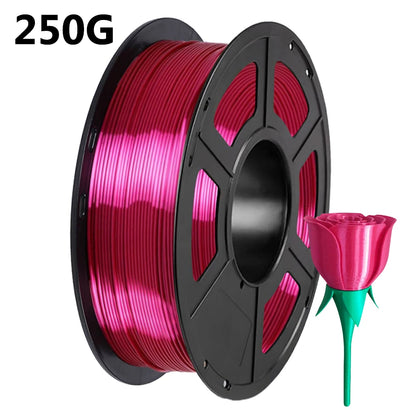 Silk PLA Filament – 1.75mm Shiny Metallic Finish 3D Printer Filament