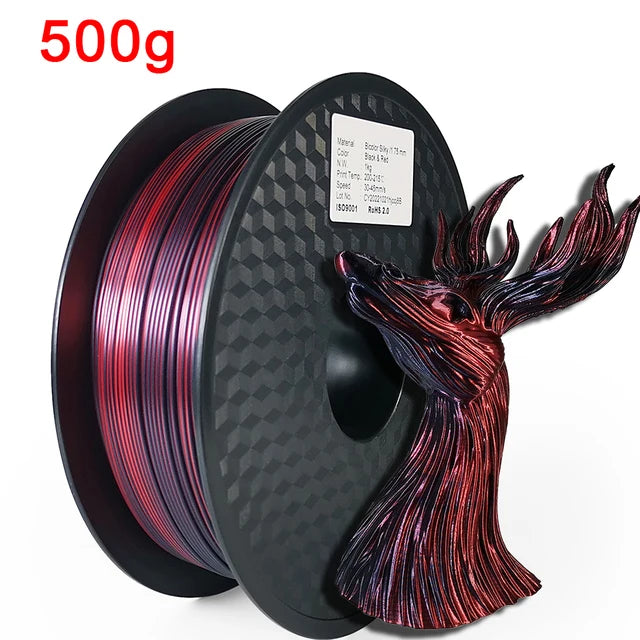 EasyThreed Dual Color Silk PLA Filament 1.75mm – 1kg Multicolor for FDM 3D Printers