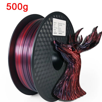 EasyThreed Dual Color Silk PLA Filament 1.75mm – 1kg Multicolor for FDM 3D Printers