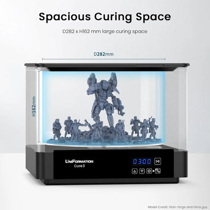 UV Resin Curing Station – 360° Rotating Turntable for Resin Prints