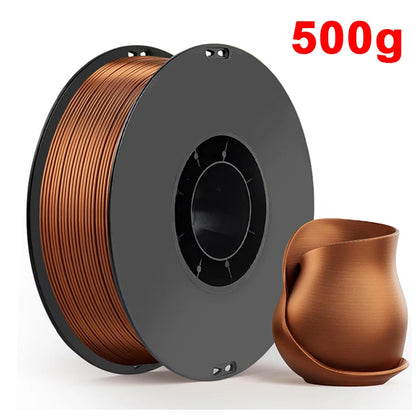 Silk PLA Filament – 1.75mm Shiny Metallic Finish 3D Printer Filament