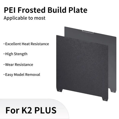 Flexible Steel Build Plate 370x370mm – PEI Heat Resistant Print Bed