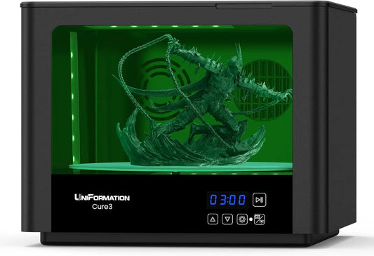 UV Resin Curing Station – 360° Rotating Turntable for Resin Prints