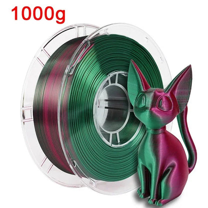 EasyThreed Dual Color Silk PLA Filament 1.75mm – 1kg Multicolor for FDM 3D Printers