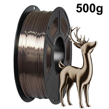 Silk PLA Filament – 1.75mm Shiny Metallic Finish 3D Printer Filament