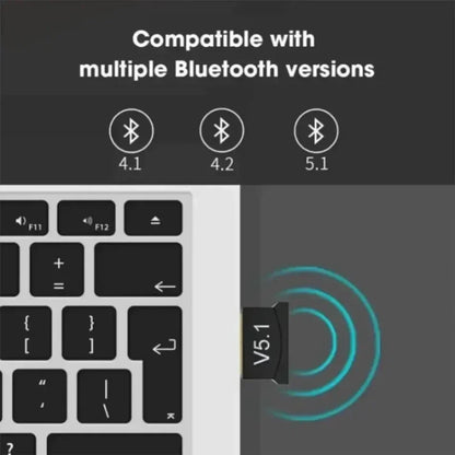 USB Bluetooth 5.3 Adapter – Wireless Transmitter & Receiver Dongle for PC / Laptop