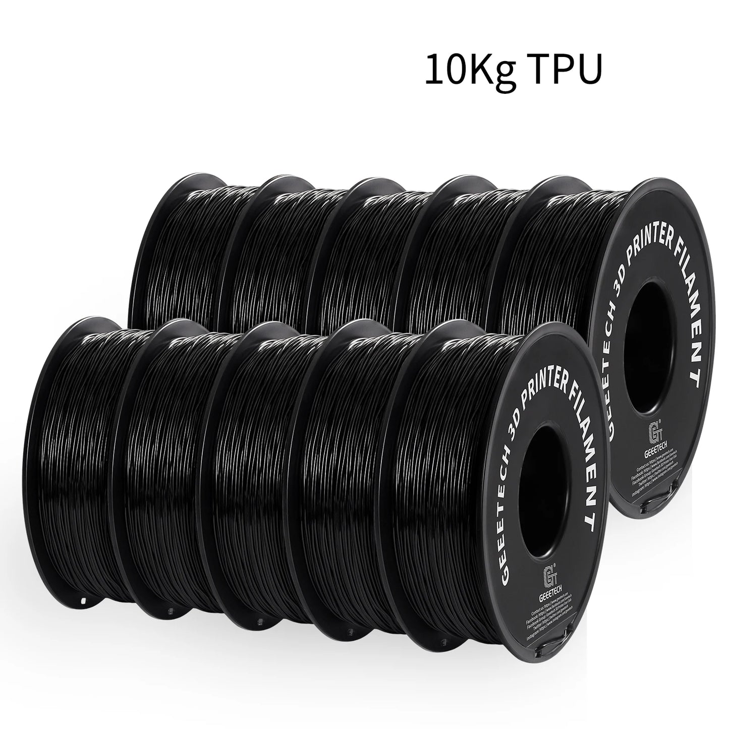 PLA Filament 1.75mm 10pcs