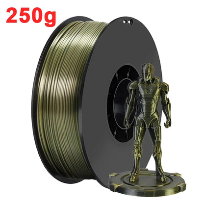 250g 500g 1Kg PLA Filament Silk Black Red Dual Color
