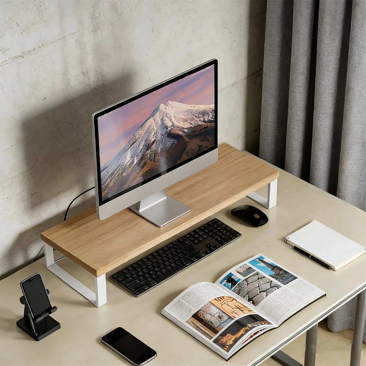 Wooden Monitor Stand