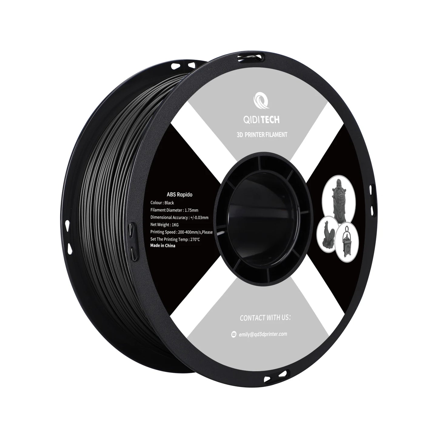 QIDI TECH PLA / ABS Filament 1.75mm – 1kg Spool for FDM 3D Printers