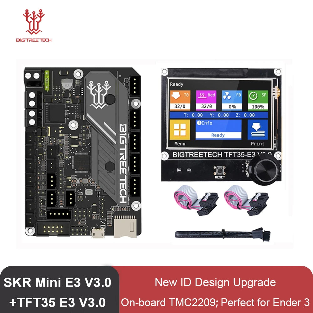BIGTREETECH SKR Mini E3 V3.0 + TFT35 E3 V3.0 Bundle – 32-Bit TMC2209 Motherboard & Touchscreen for Ender 3 / CR-10