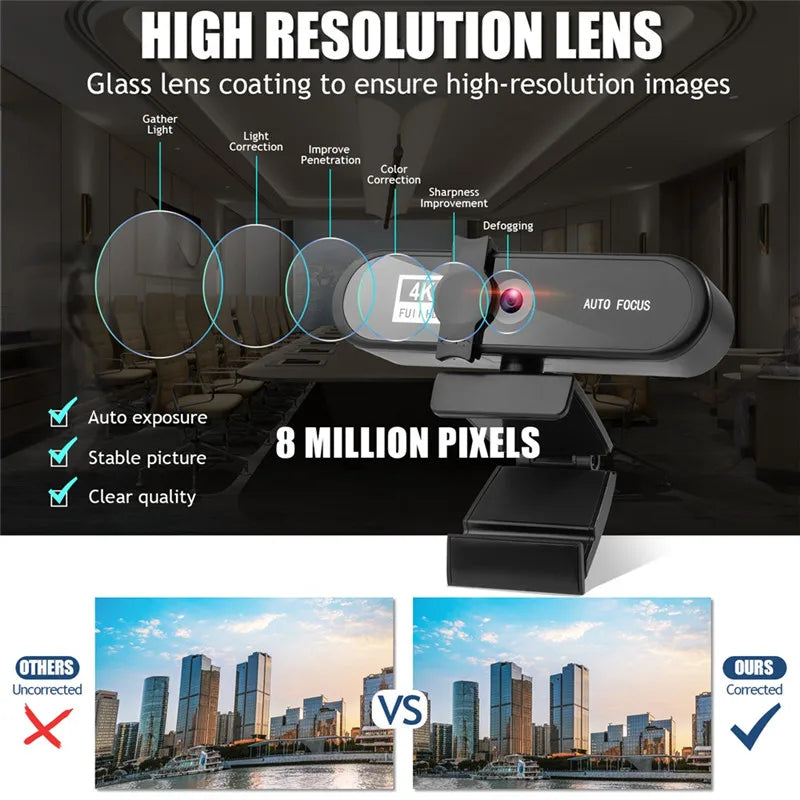 8K Autofocus Webcam