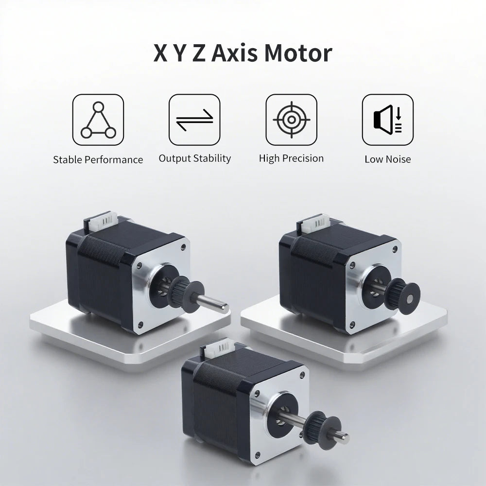 Creality K1 Max XYZ Axis Stepper Motors – High Quality Replacement with Small Gears