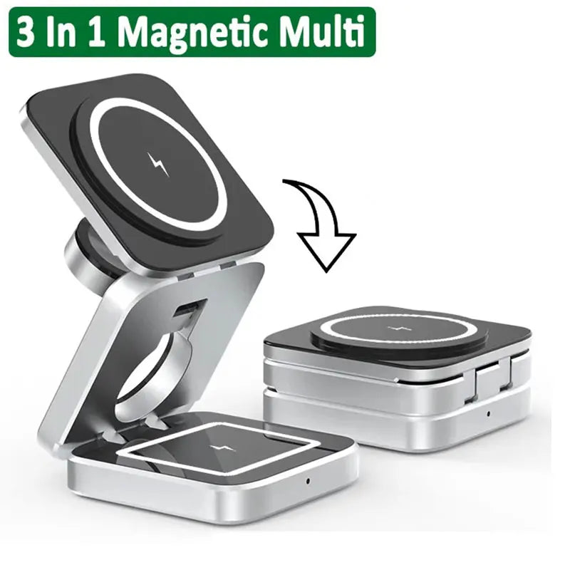3-in-1 Magnetic Wireless Charging Station