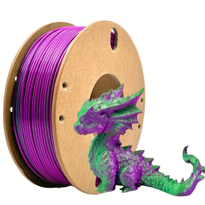 Multicolor Dual / Tri Color Silk PLA Filament 1.75mm – 250g Shiny for FDM 3D Printers