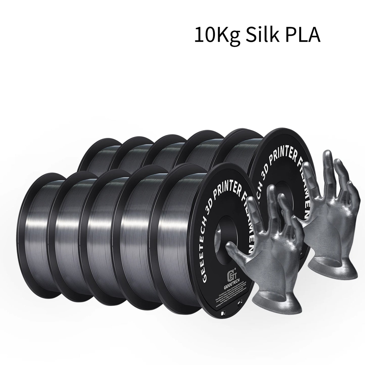 PLA Filament 1.75mm 10pcs