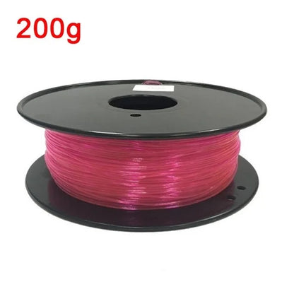 Flexible TPU Filament 1.75mm – 200g Translucent Glow-in-the-Dark 95A for FDM 3D Printers