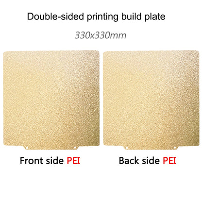 Anycubic Kobra 2 Plus Build Plate – Double-Sided Textured PEI Powder Coated Spring Steel Sheet 330x330mm