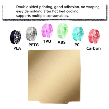 Anycubic Kobra 2 Plus Build Plate – Double-Sided Textured PEI Powder Coated Spring Steel Sheet 330x330mm