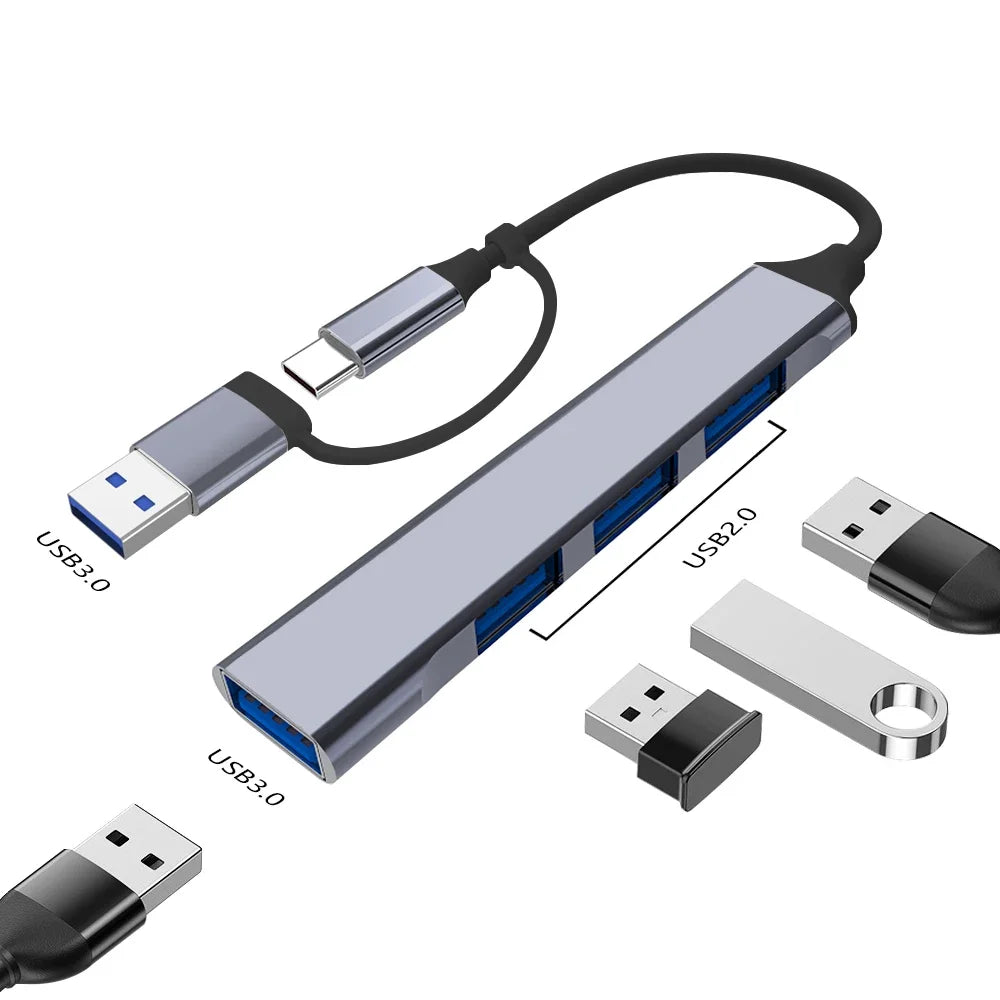 4-in-1 USB-C Hub