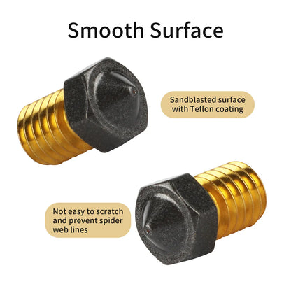 E3D V6 Brass Nozzle Set – 0.2 / 0.3 / 0.4 / 0.5 / 0.6 / 0.8mm