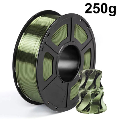 Silk PLA Filament – 1.75mm Shiny Metallic Finish 3D Printer Filament