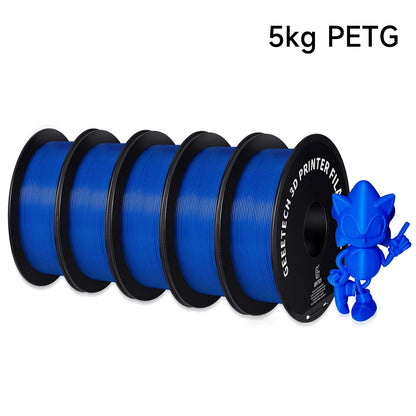 Geeetech PETG Filament 1.75mm – 5kg Vacuum Packed Colorful Spool for FDM 3D Printers