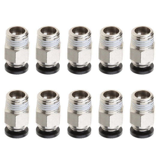 PTFE Tube & PC4-M6 / PC4-M10 Connector Set – Bowden Fitting Kit for 3D Printers