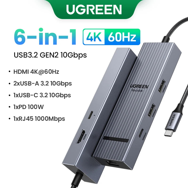 UGREEN USB-C Docking Hub 4K HDMI PD100W