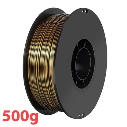 Silk PLA Filament 1.75mm – 1kg Dual Color Black & Gold for FDM 3D Printers