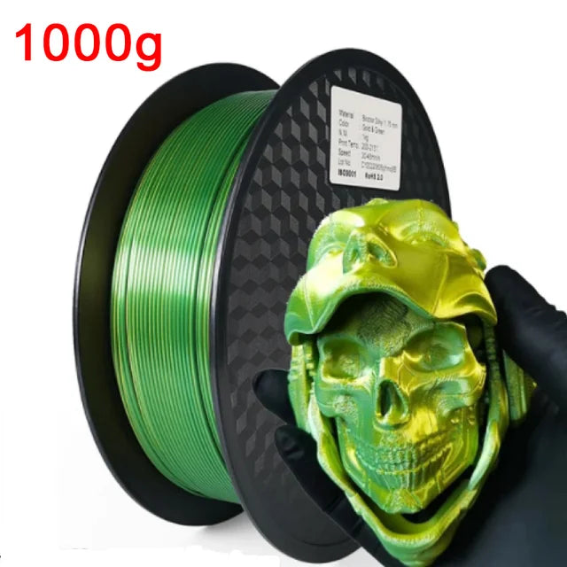 EasyThreed Dual Color Silk PLA Filament 1.75mm – 1kg Multicolor for FDM 3D Printers