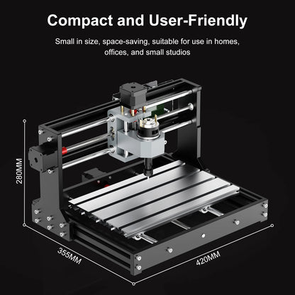 TTC3018 CNC Router & Laser Engraver – Desktop 3-Axis Milling Machine