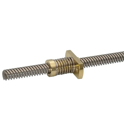 Z-Axis T8 Anti-Backlash Spring Nut – Brass Elimination Gap Nut for Ender 3 / CR-10 / Tornado 8mm