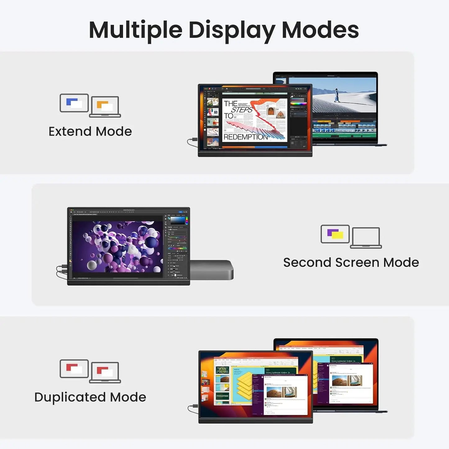 13.3" Touchscreen Portable Monitor