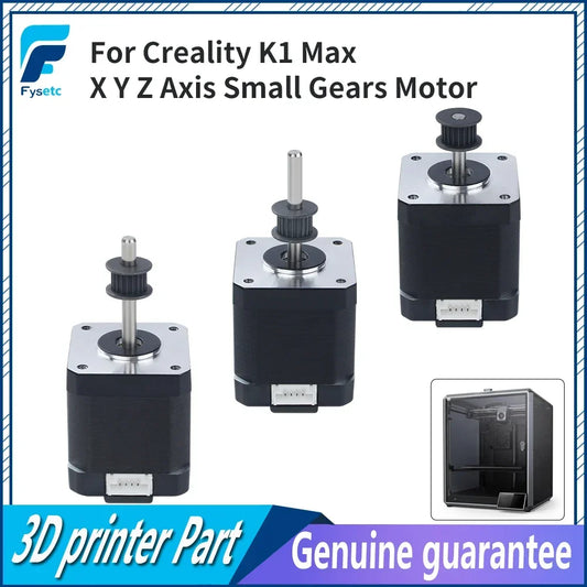 Creality K1 Max XYZ Axis Stepper Motors – High Precision Replacement with Small Gears