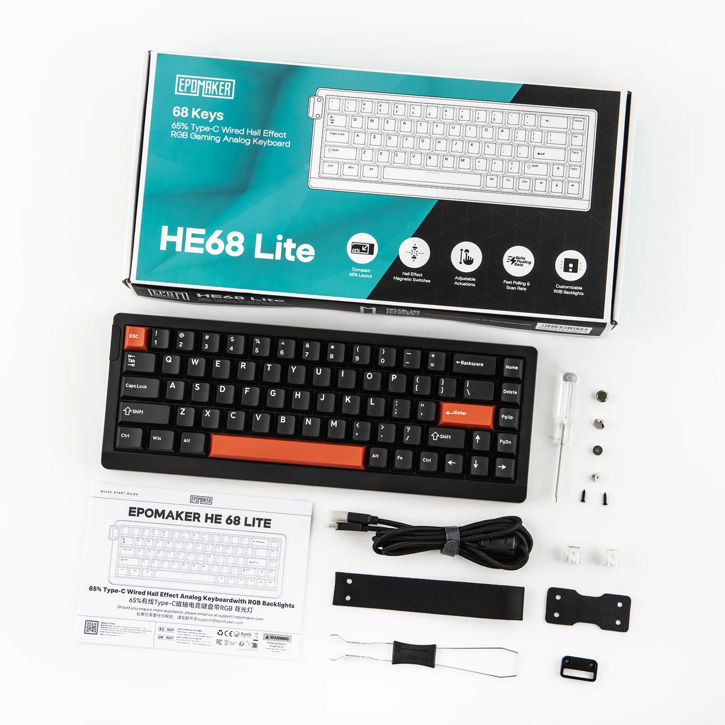 EPOMAKER HE68 Lite Magnetic Keyboard