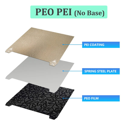 Creality K2 Plus Build Plate – Double-Sided PEI / PEY / PEO / PET Spring Steel Sheet