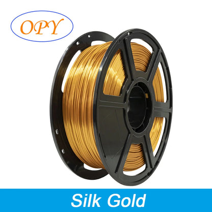 Silk PLA Filament 1.75mm – 1kg Sample Gold, Silver, Copper, Metal Gray, Blue & Green