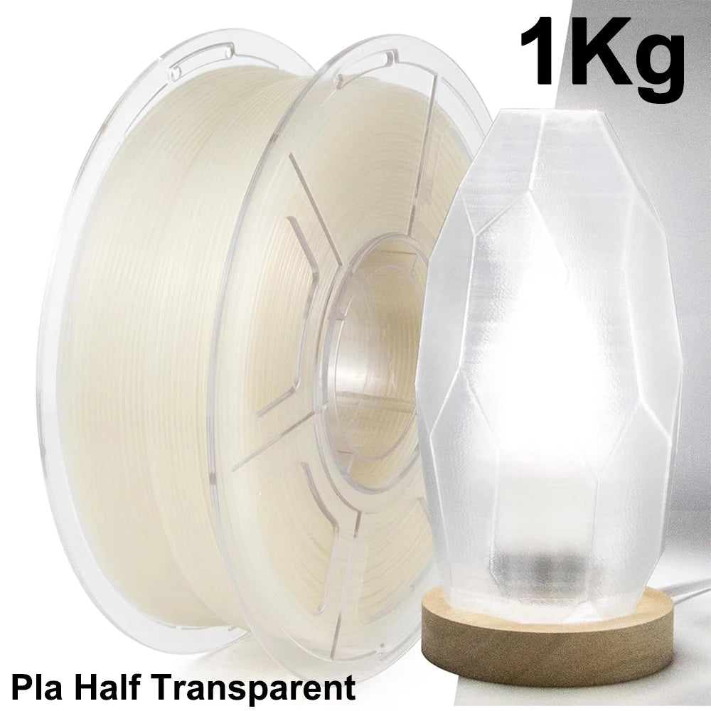 PLA Transparent Filament 1.75mm – 250g / 500g / 1kg Clear Material for FDM 3D Printers
