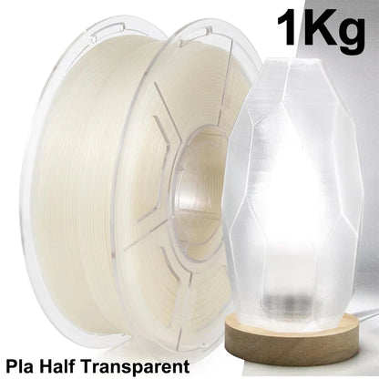 PLA Transparent Filament 1.75mm – 250g / 500g / 1kg Clear Material for FDM 3D Printers
