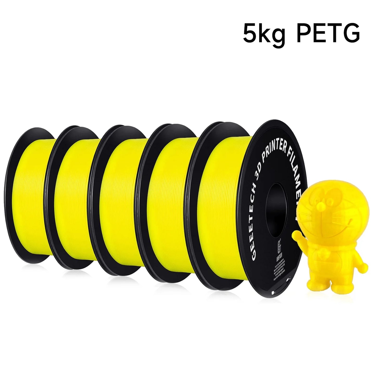 Geeetech PETG Filament 1.75mm – 5kg Vacuum Packed Colorful Spool for FDM 3D Printers