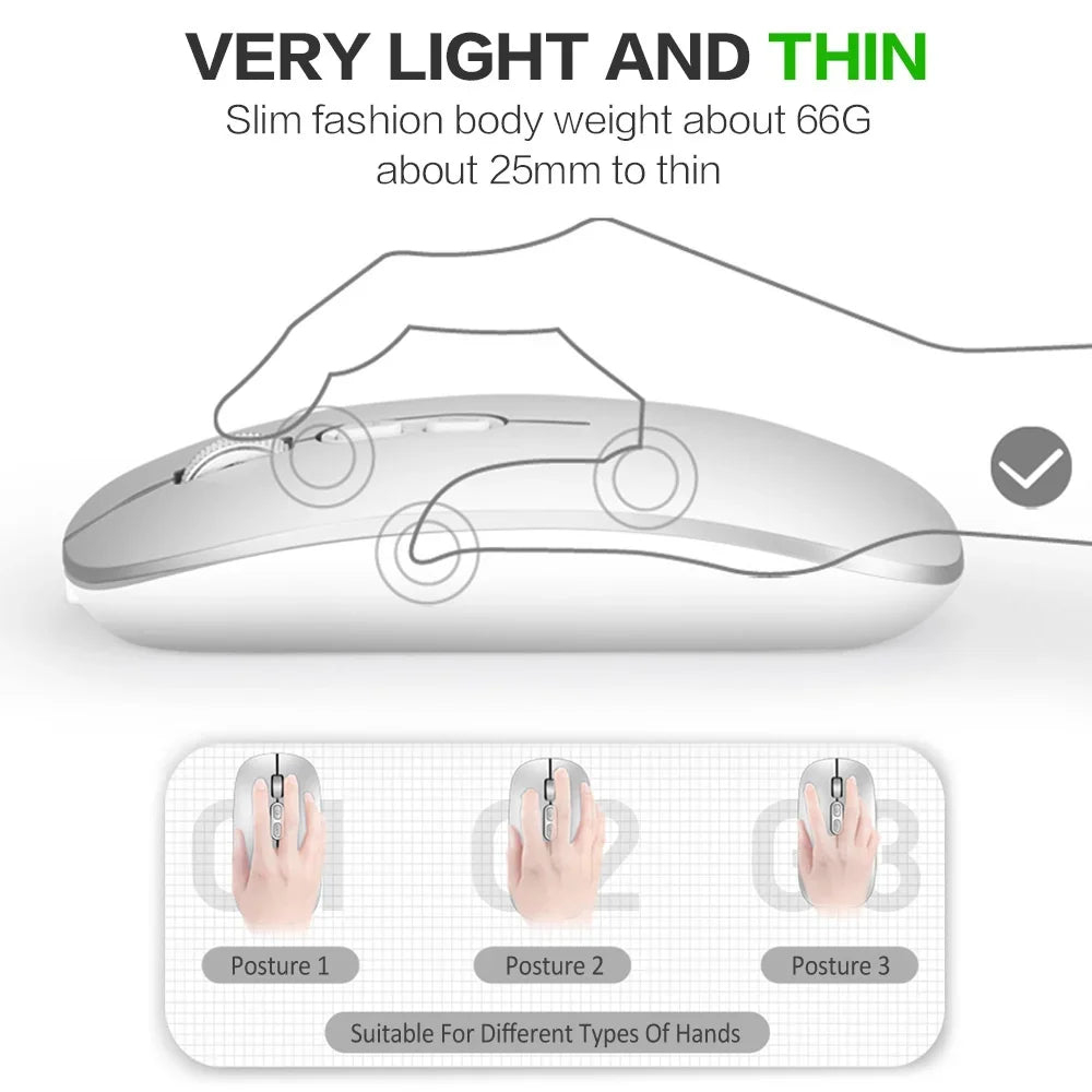 Silent Rechargeable Wireless Mouse