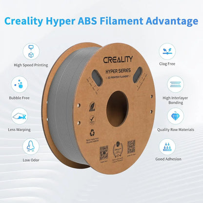 Creality Hyper ABS Filament 1.75mm – 1kg High-Speed Open Printing for FDM 3D Printers