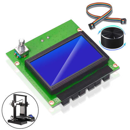 12864 LCD Display Screen – HD Control Panel for Creality Ender 3 3D Printer