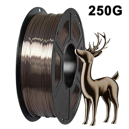 Silk PLA Filament – 1.75mm Shiny Metallic Finish 3D Printer Filament