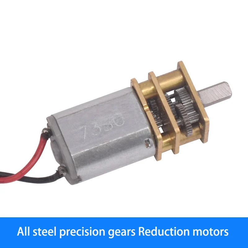 N20 Micro Gear Reduction Motor – DC 3V–12V Pure Steel Gears High Torque for Robotics / DIY / Smart Home