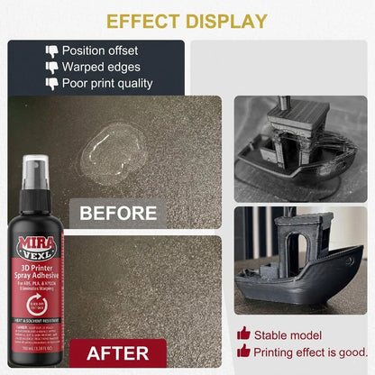 3D Printer Bed Adhesive Spray – Anti-Warping Easy Release for PLA, ABS, PETG & TPU