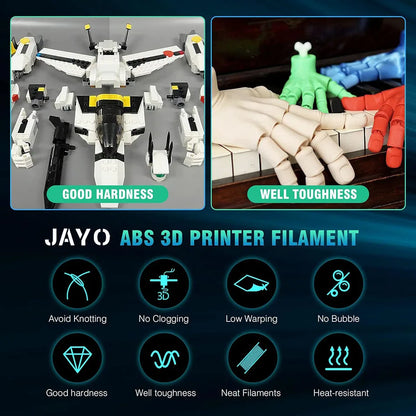 JAYO PLA / ABS / PETG / PLA+ Filament 1.75mm – 5kg High Toughness Neatly Wound Spool